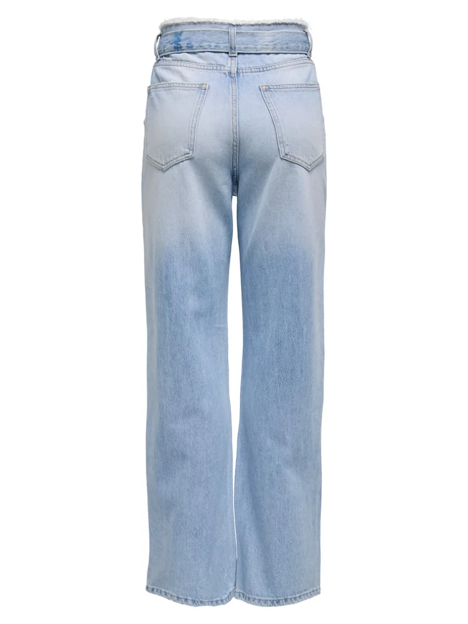 Outlet ONLMADDIE Høj talje Wide leg fit Jeans Dame Jeans|Jeans