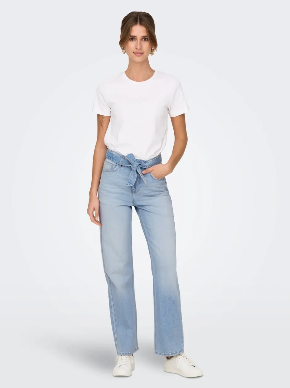 Outlet ONLMADDIE Høj talje Wide leg fit Jeans Dame Jeans|Jeans