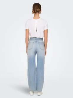 Outlet ONLMADDIE Høj talje Wide leg fit Jeans Dame Jeans|Jeans