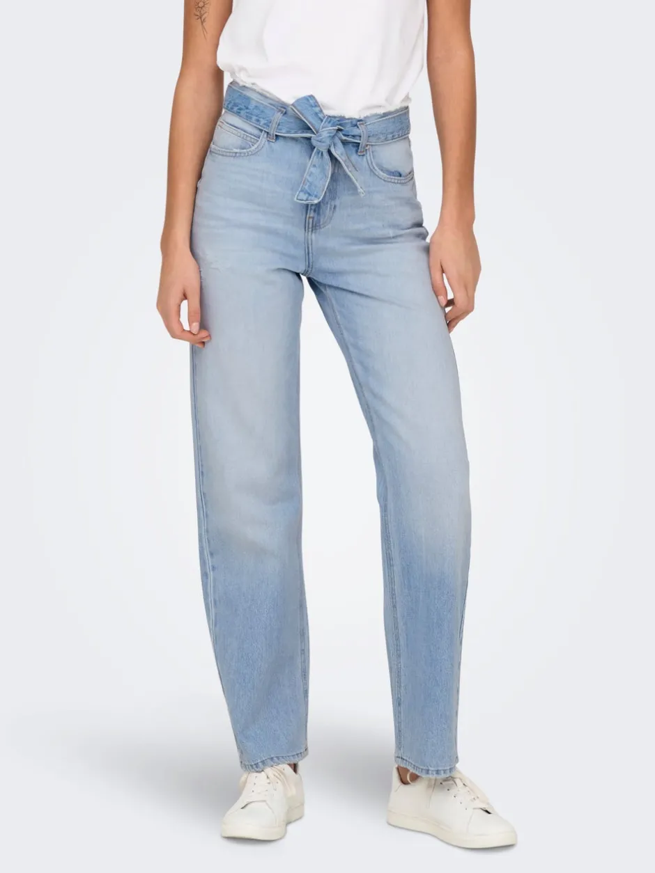 Outlet ONLMADDIE Høj talje Wide leg fit Jeans Dame Jeans|Jeans