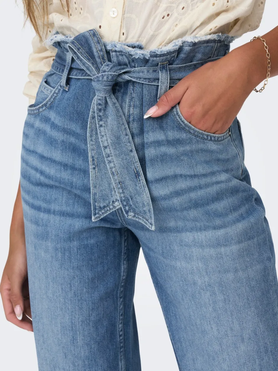 Outlet ONLMADDIE Høj talje Wide leg fit Jeans Dame Jeans|Jeans