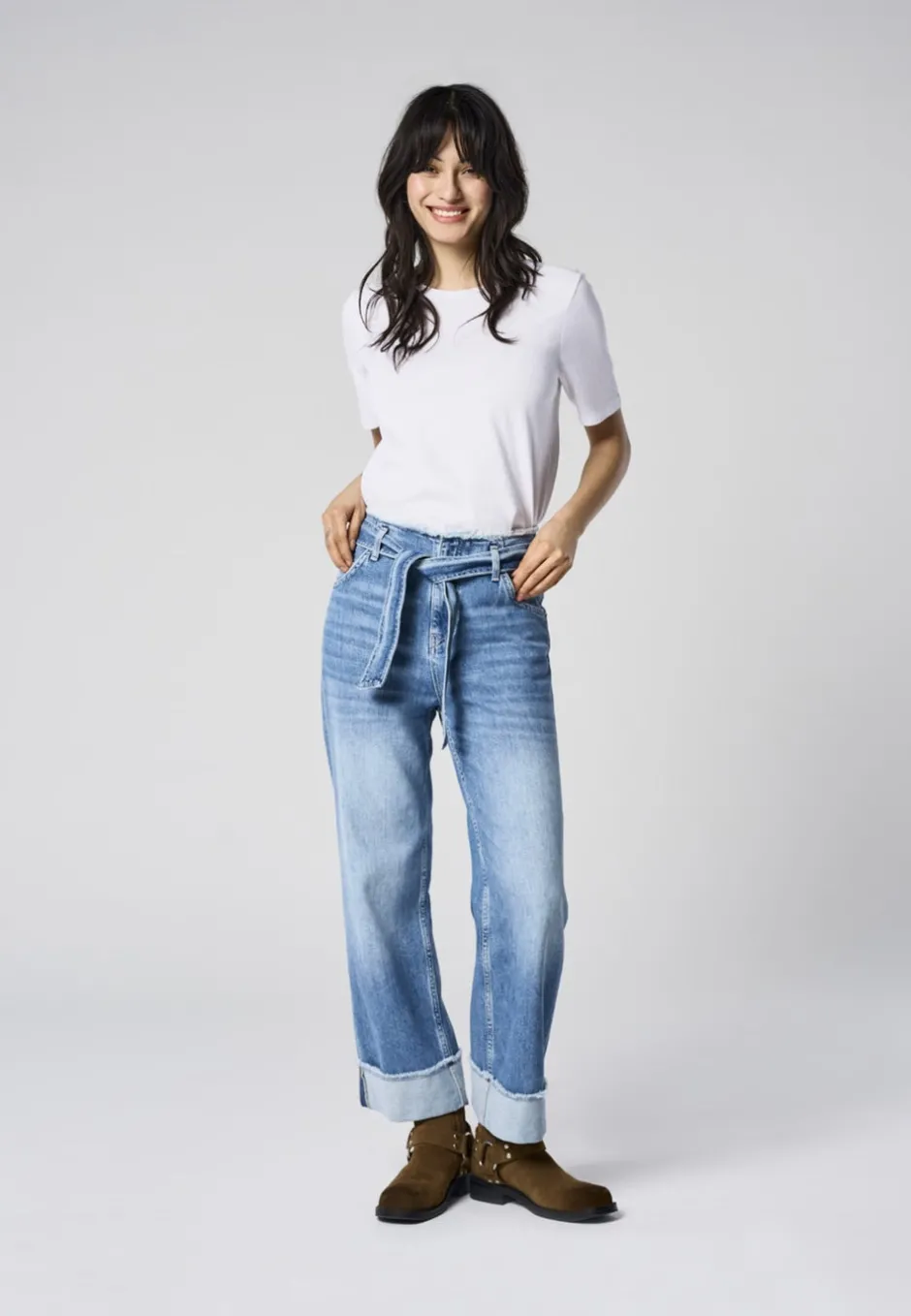 Outlet ONLMADDIE Høj talje Wide leg fit Jeans Dame Jeans|Jeans