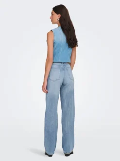 New ONLMADDIE-O Høj talje Wide leg fit Jeans Dame Jeans|Jeans