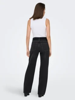 ONLMADDIE-O Høj talje Wide leg fit Jeans Dame Jeans|Jeans