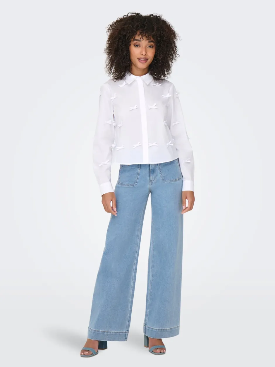 New ONLMADELINE Høj talje Wide leg fit Jeans Dame Jeans|Jeans