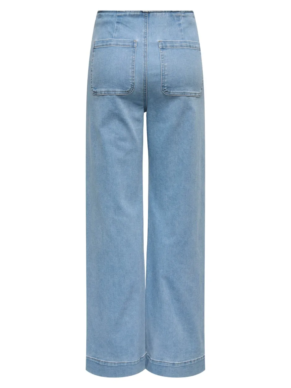 New ONLMADELINE Høj talje Wide leg fit Jeans Dame Jeans|Jeans
