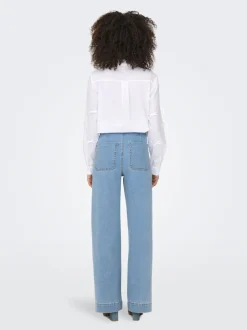 New ONLMADELINE Høj talje Wide leg fit Jeans Dame Jeans|Jeans