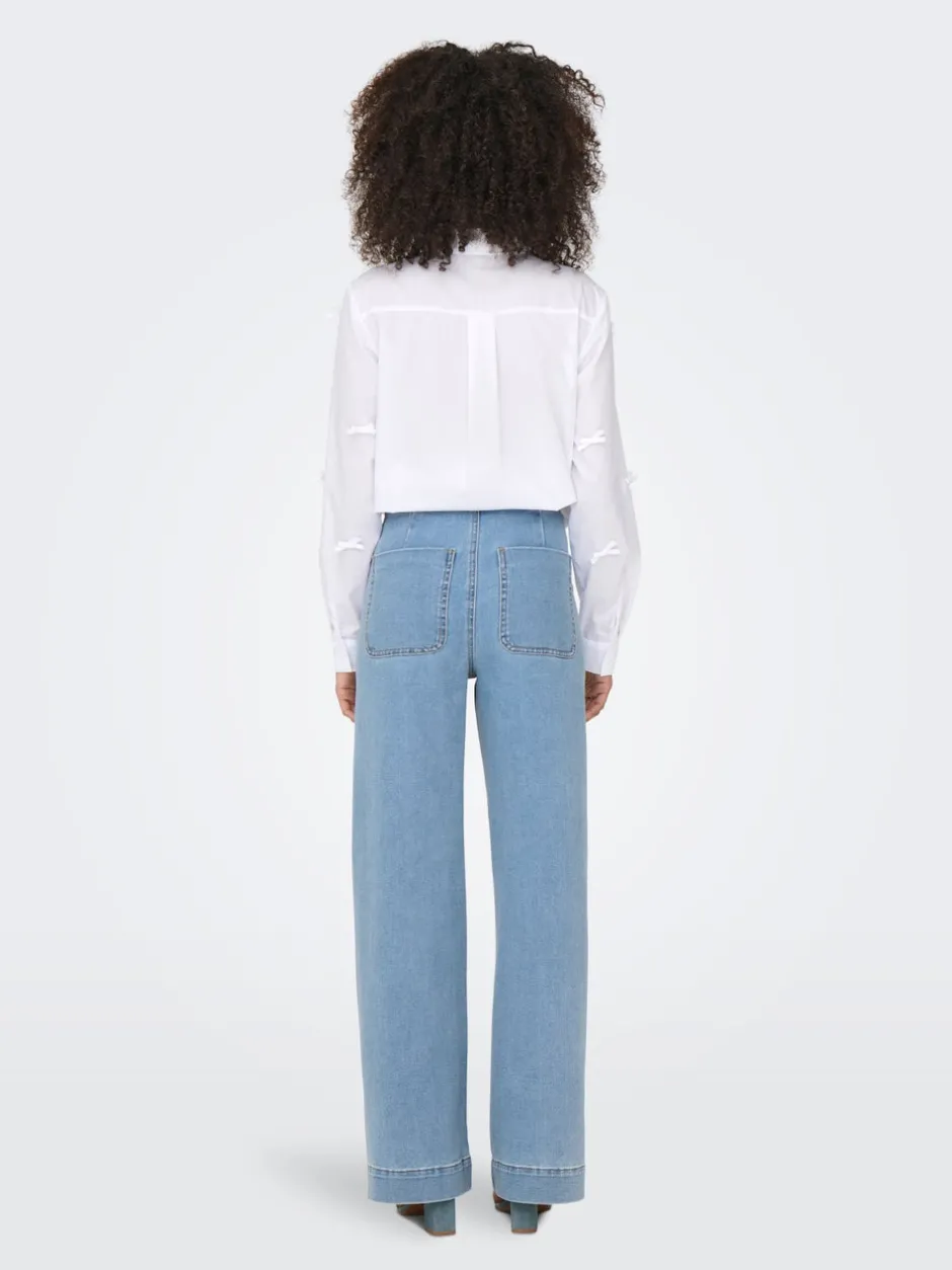 New ONLMADELINE Høj talje Wide leg fit Jeans Dame Jeans|Jeans