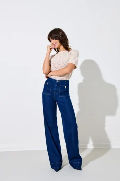 Best ONLMADELINE Høj talje Wide leg fit Jeans Dame Jeans|Jeans