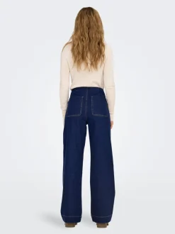 Best ONLMADELINE Høj talje Wide leg fit Jeans Dame Jeans|Jeans