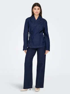 ONLMADELINE Høj talje Wide leg fit Jeans Dame Jeans|Jeans