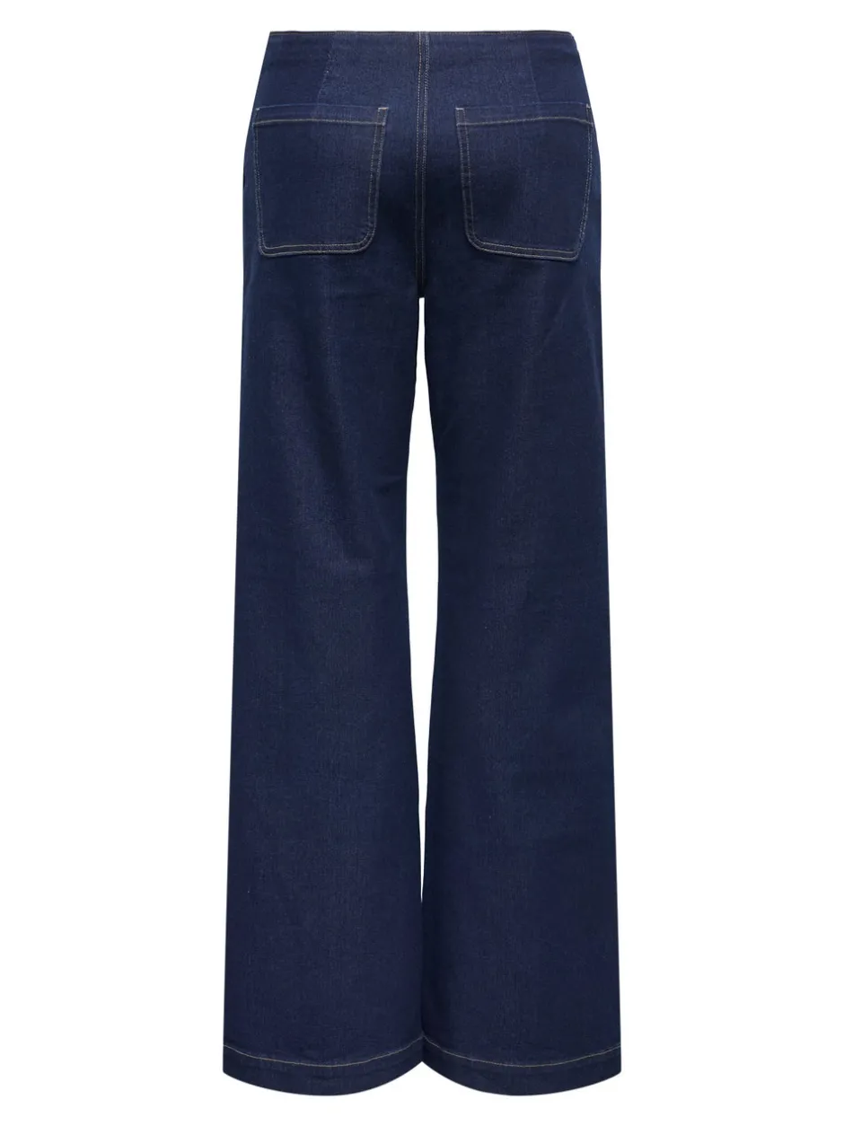 ONLMADELINE Høj talje Wide leg fit Jeans Dame Jeans|Jeans