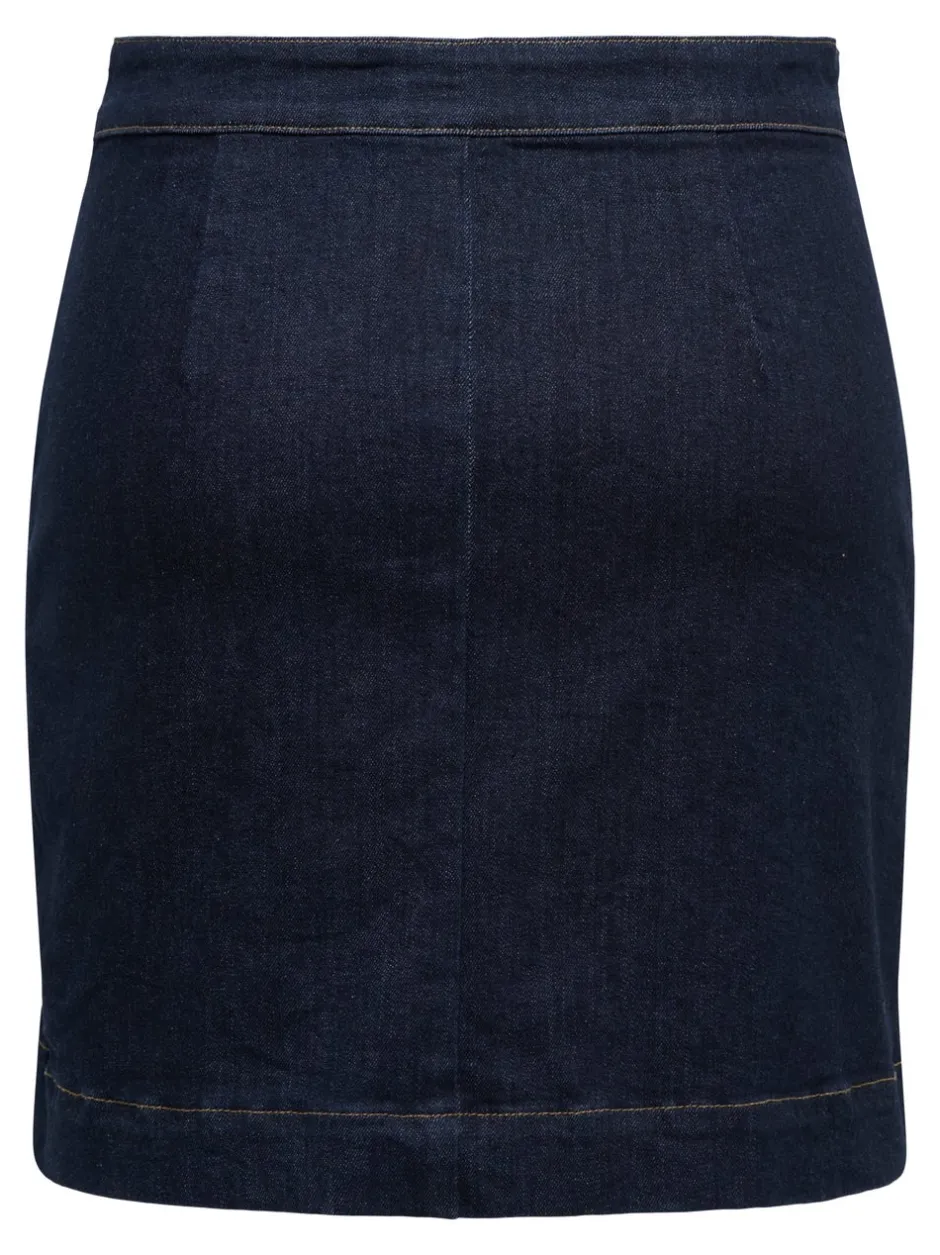 Clearance ONLMADISON Denim-nederdel Mininederdel Dame Nederdele|Denimnederdele