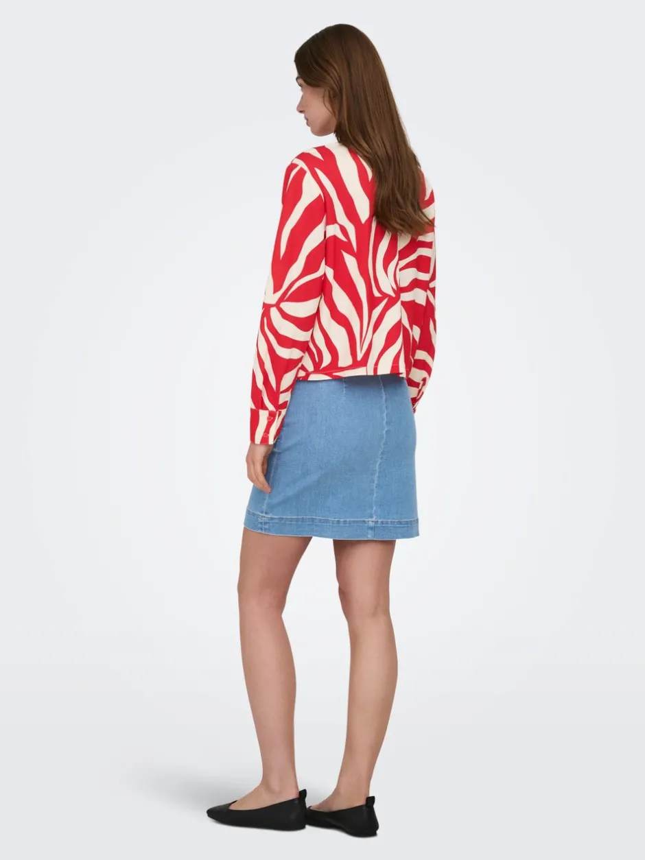 Online ONLMADISON Denim-nederdel Mininederdel Dame Nederdele|Denimnederdele