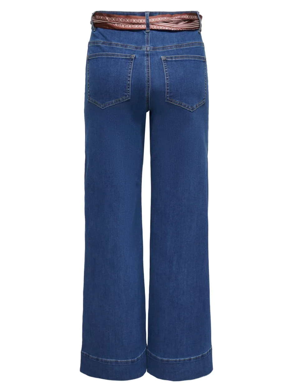Hot ONLMADISON Høj talje Wide leg fit Jeans Dame Jeans|Jeans