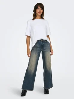 New ONLMADISON Høj talje Wide leg fit Jeans Dame Jeans|Jeans