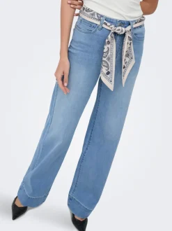 Clearance ONLMADISON Høj talje Wide leg fit Jeans Dame Jeans|Jeans