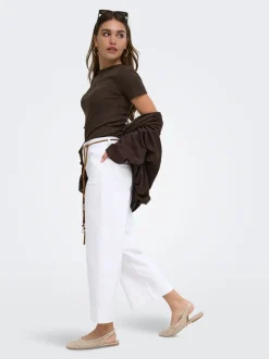 Clearance ONLMADISON Høj talje Wide leg fit Cropped Jeans Dame Jeans|Jeans