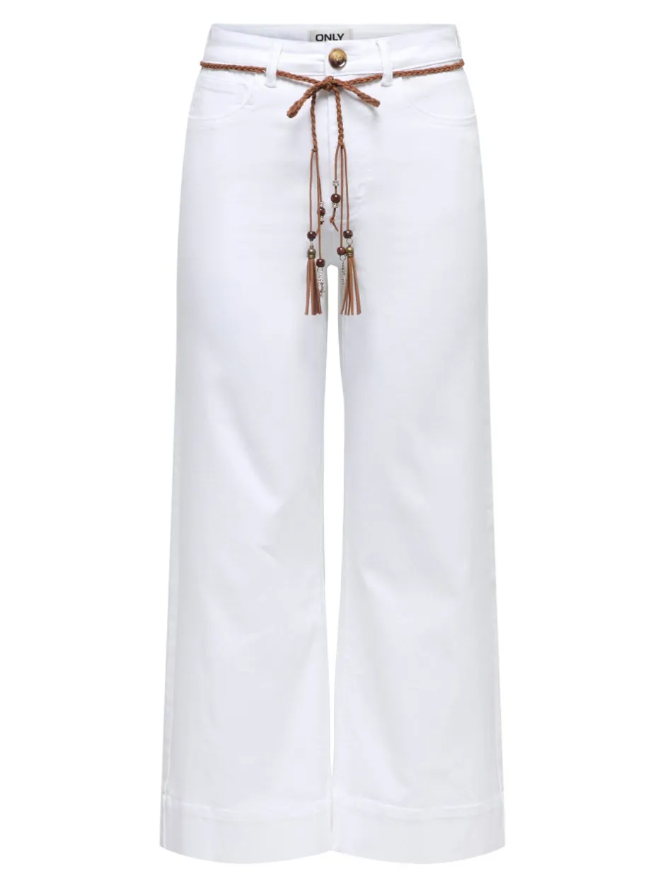 Clearance ONLMADISON Høj talje Wide leg fit Cropped Jeans Dame Jeans|Jeans