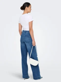 New ONLMADISON Høj talje Wide leg fit Jeans Dame Jeans|Jeans