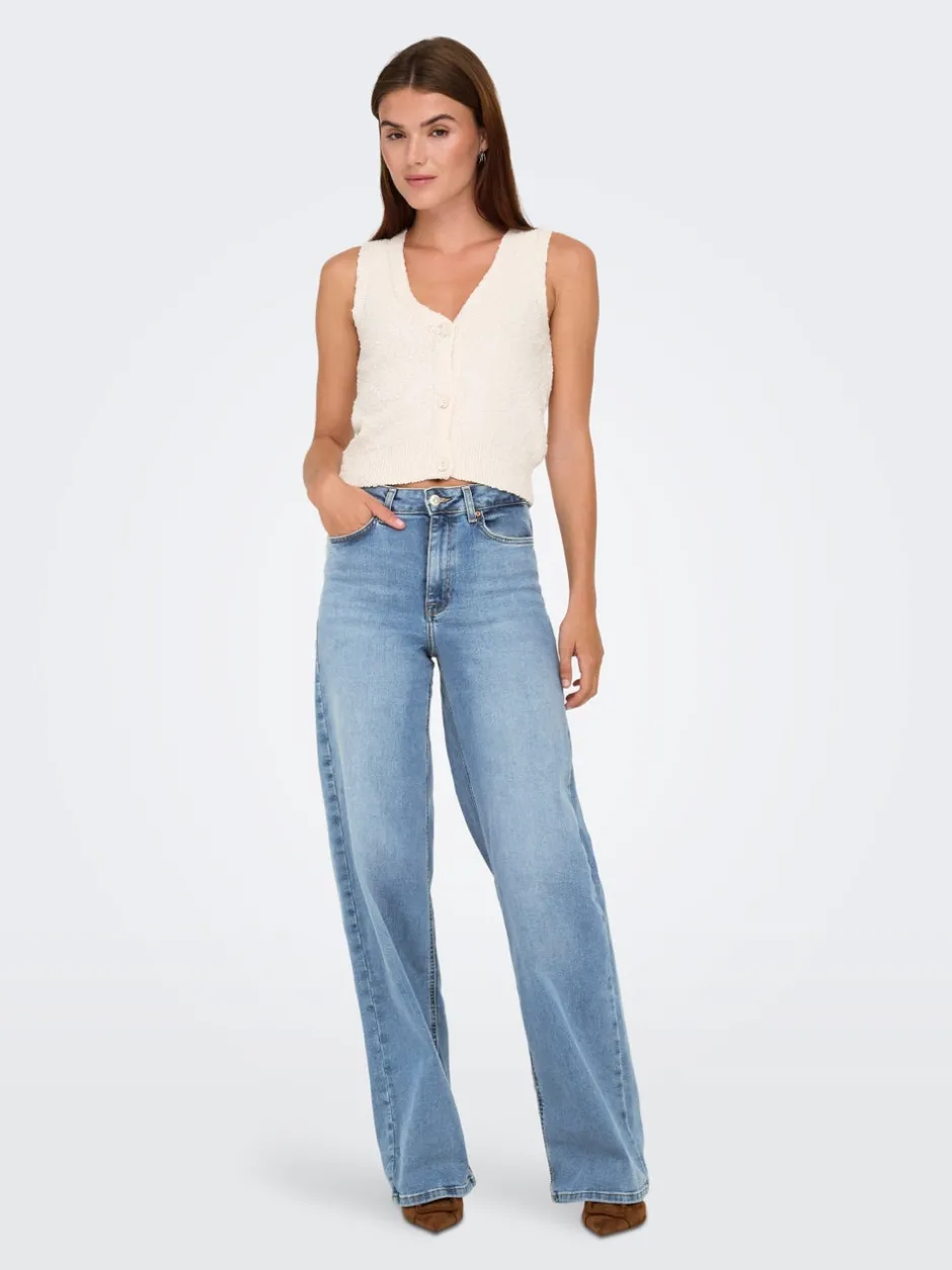 New ONLMADISON Høj talje Wide leg fit Jeans Dame Jeans|Jeans