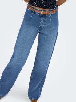 Outlet ONLMADISON Høj talje Wide leg fit Jeans Dame Jeans|Jeans