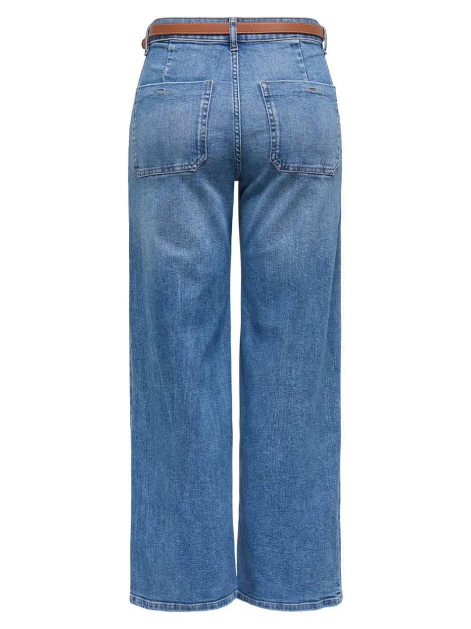 Outlet ONLMADISON Høj talje Wide leg fit Jeans Dame Jeans|Jeans