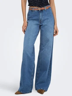 Outlet ONLMADISON Høj talje Wide leg fit Jeans Dame Jeans|Jeans