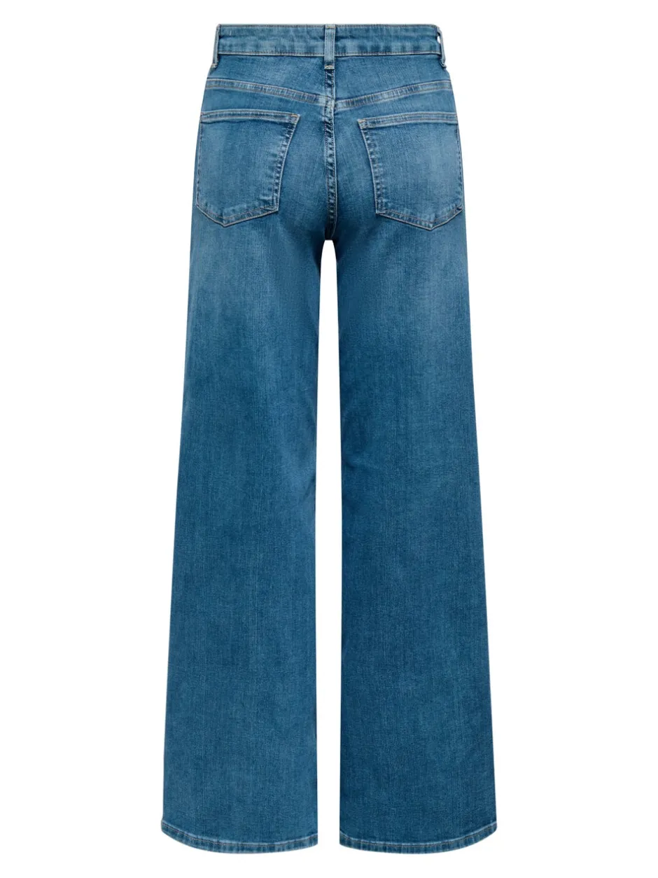 Sale ONLMADISON Høj talje Wide leg fit Jeans Dame Jeans|Jeans