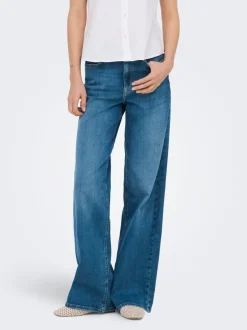 Sale ONLMADISON Høj talje Wide leg fit Jeans Dame Jeans|Jeans
