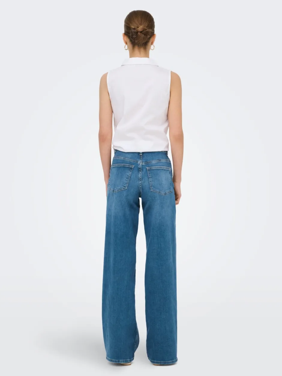 Sale ONLMADISON Høj talje Wide leg fit Jeans Dame Jeans|Jeans