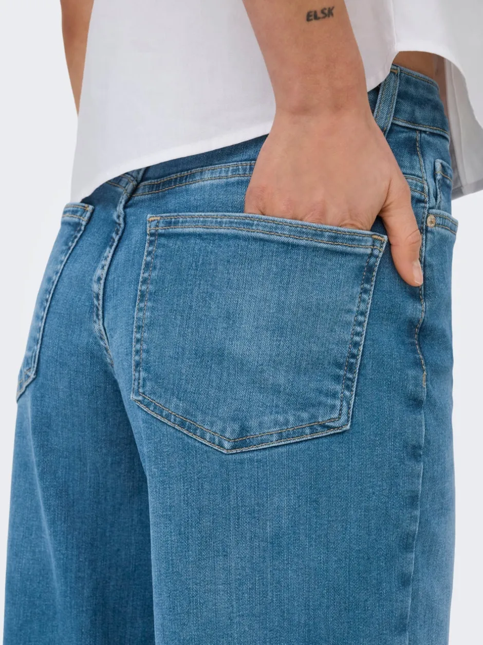 Sale ONLMADISON Høj talje Wide leg fit Jeans Dame Jeans|Jeans