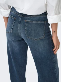 Sale ONLMADISON Høj talje Wide leg fit Jeans Dame Jeans|Jeans