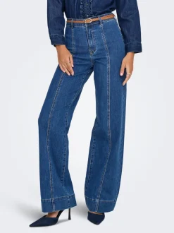 ONLMADISON Høj talje Wide leg fit Jeans Dame Jeans|Jeans