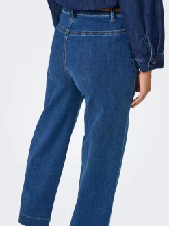 ONLMADISON Høj talje Wide leg fit Jeans Dame Jeans|Jeans