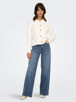 Sale ONLMADISON Høj talje Wide leg fit Jeans Dame Jeans|Jeans
