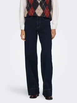 Sale ONLMADISON Høj talje Wide leg fit Jeans Dame Jeans|Jeans