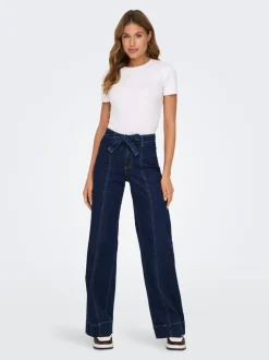 Sale ONLMADISON Høj talje Wide leg fit Jeans Dame Jeans|Jeans