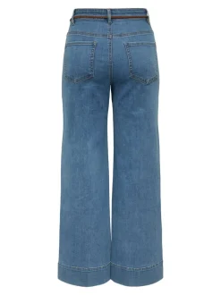 ONLMADISON Høj talje Wide leg fit Cropped Jeans Dame Jeans|Jeans