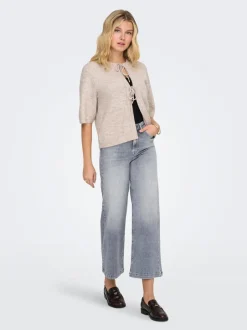 ONLMADISON Høj talje Wide leg fit Cropped Jeans Dame Jeans|Jeans
