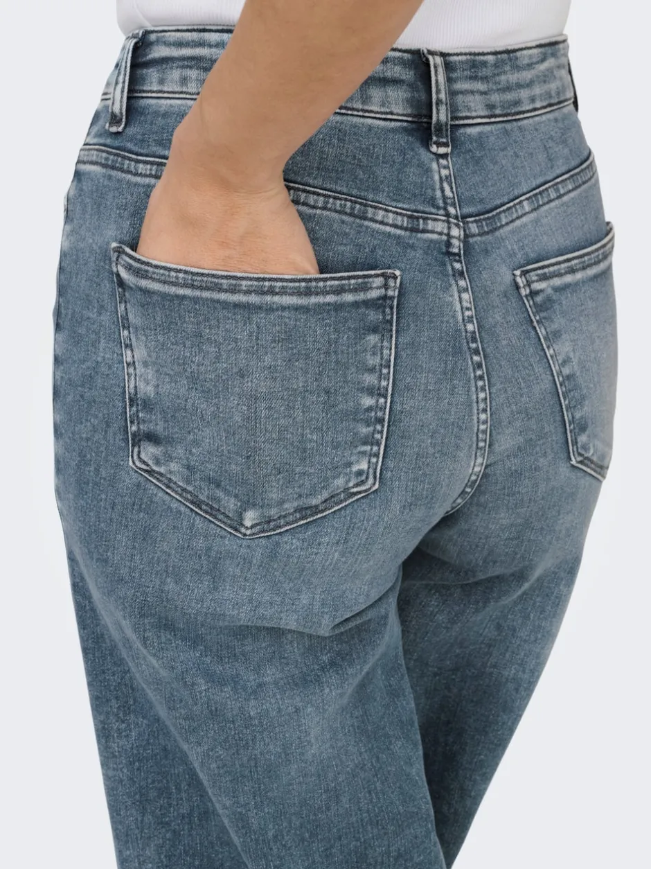 Clearance ONLMADISON Høj talje Wide leg fit Jeans Dame Jeans|Jeans