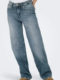 Clearance ONLMADISON Høj talje Wide leg fit Jeans Dame Jeans|Jeans