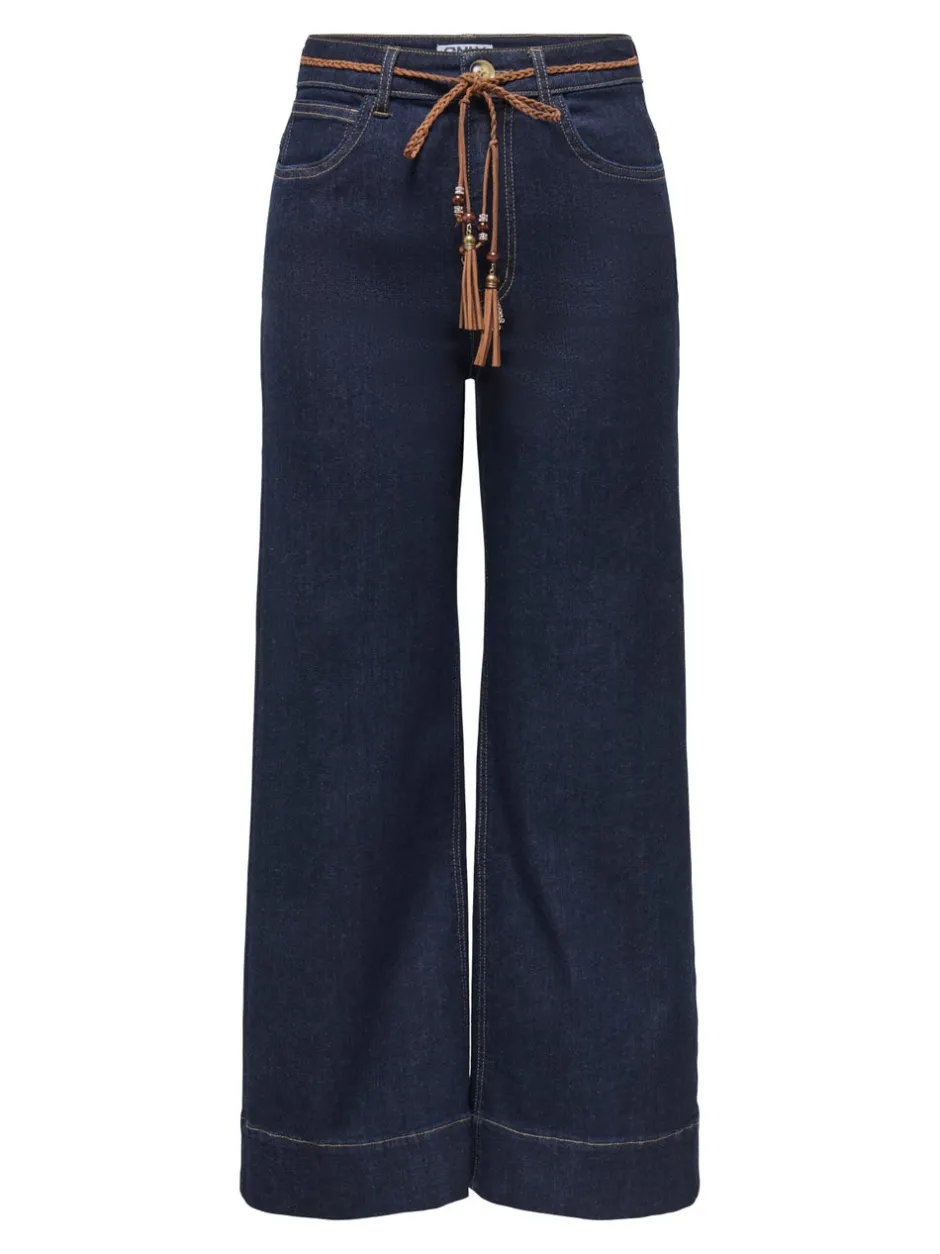 Best ONLMADISON Høj talje Wide leg fit Cropped Jeans Dame Jeans|Jeans