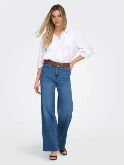 Clearance ONLMADISON Høj talje Wide leg fit Jeans Dame Jeans|Jeans
