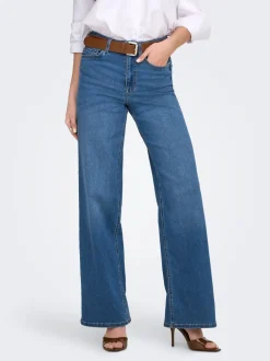 Clearance ONLMADISON Høj talje Wide leg fit Jeans Dame Jeans|Jeans