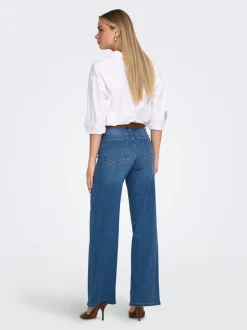 Clearance ONLMADISON Høj talje Wide leg fit Jeans Dame Jeans|Jeans