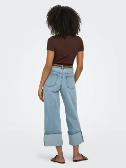 ONLMADISON Høj talje Wide leg fit Jeans Dame Jeans|Jeans