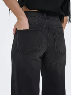 Discount ONLMADISON Høj talje Wide leg fit Jeans Dame Jeans|Jeans
