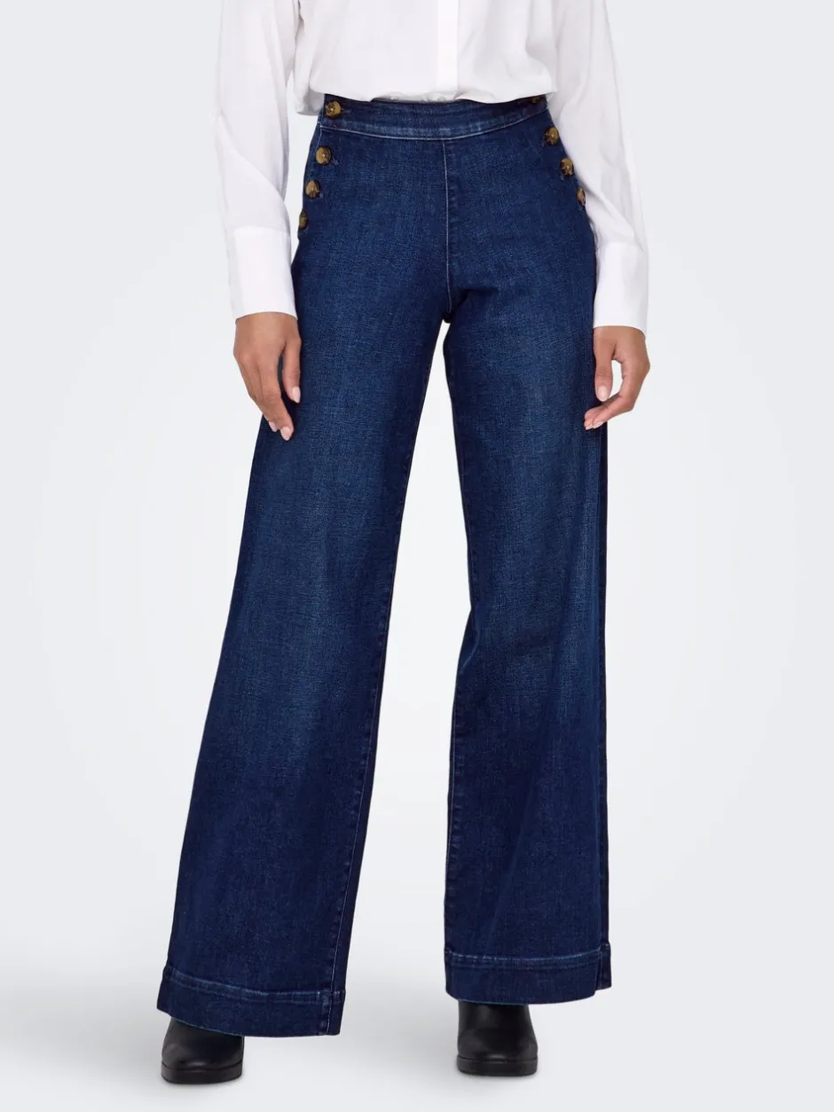 New ONLMADISON Høj talje Wide leg fit Jeans Dame Jeans|Jeans