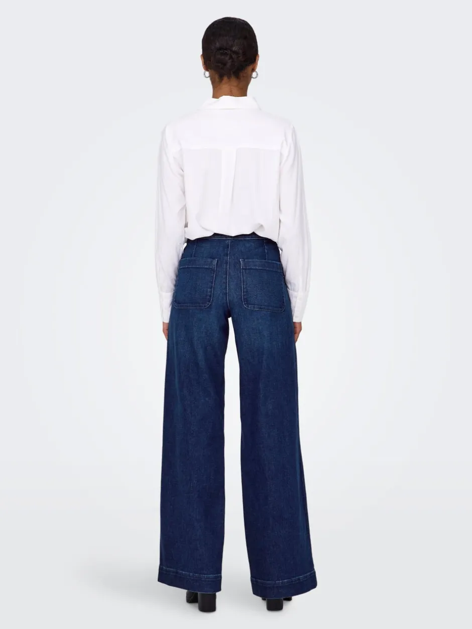 New ONLMADISON Høj talje Wide leg fit Jeans Dame Jeans|Jeans